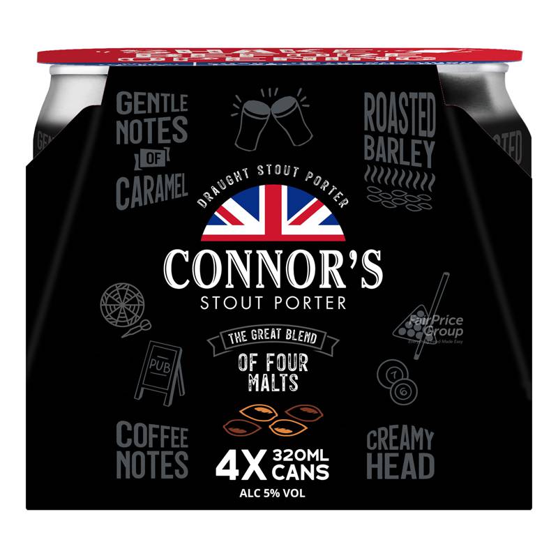 Conner's Stout Porter The Great Blend Of Four Malts NTUC FairPrice