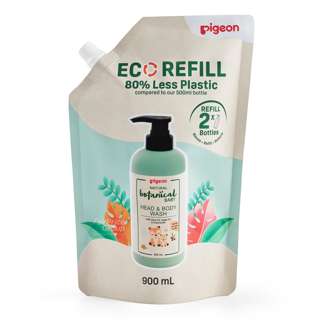 Pigeon Natural Botanical Baby Head & Body Wash Eco Refill Pack