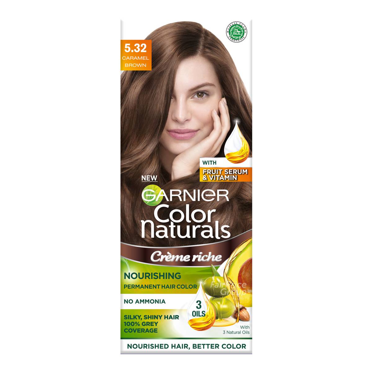Garnier Color Natural Cream 5.32 Caramel Brown NTUC FairPrice