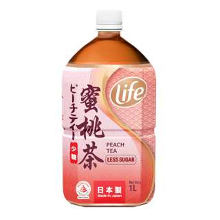 Life Peach Tea Bottle Drink - Less Sugar