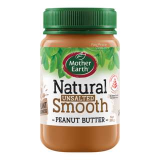 Mother Earth Natural Smooth Peanut Butter - Unsalted
