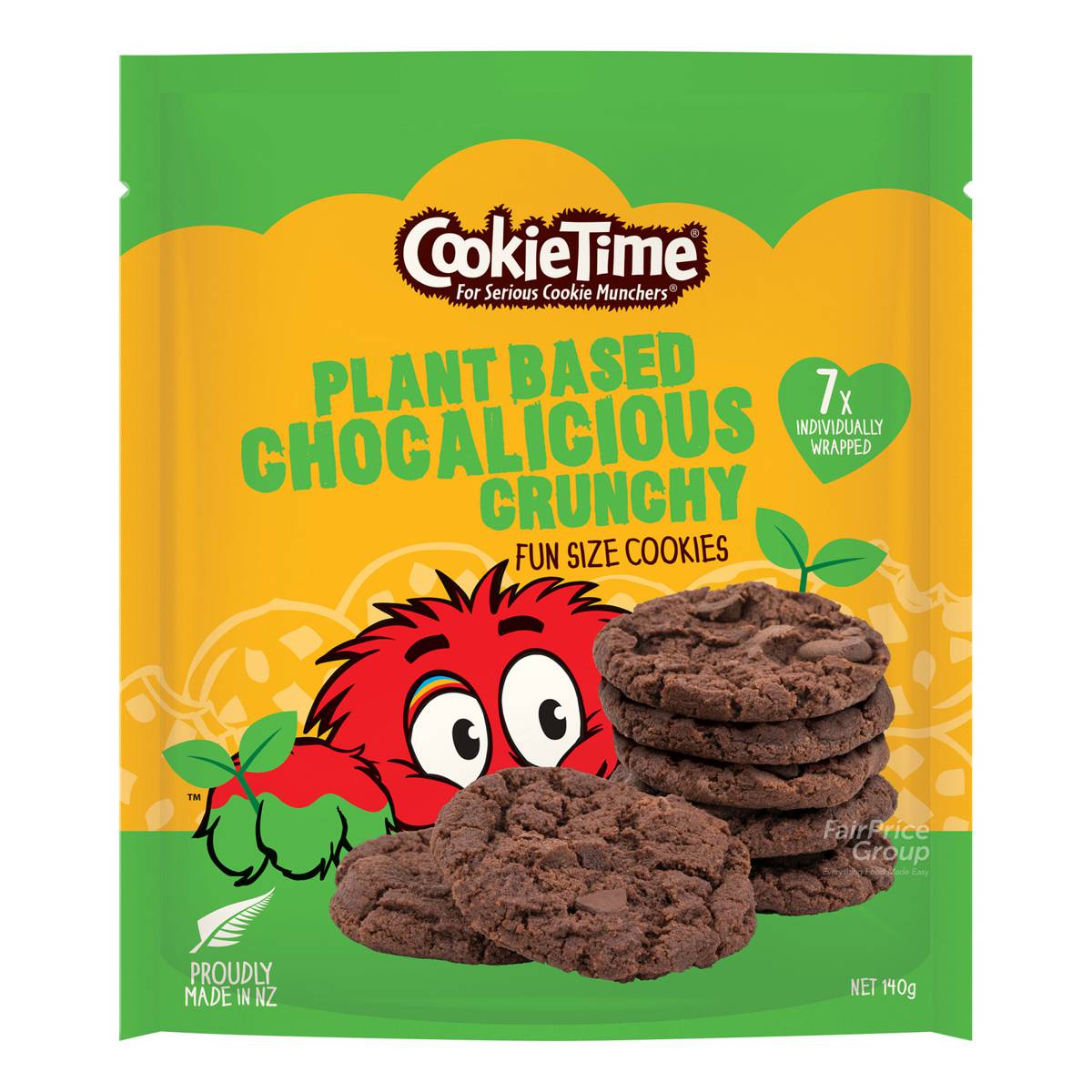 Cookietime Cookies Plant Based Chocalicious Crunchy NTUC FairPrice