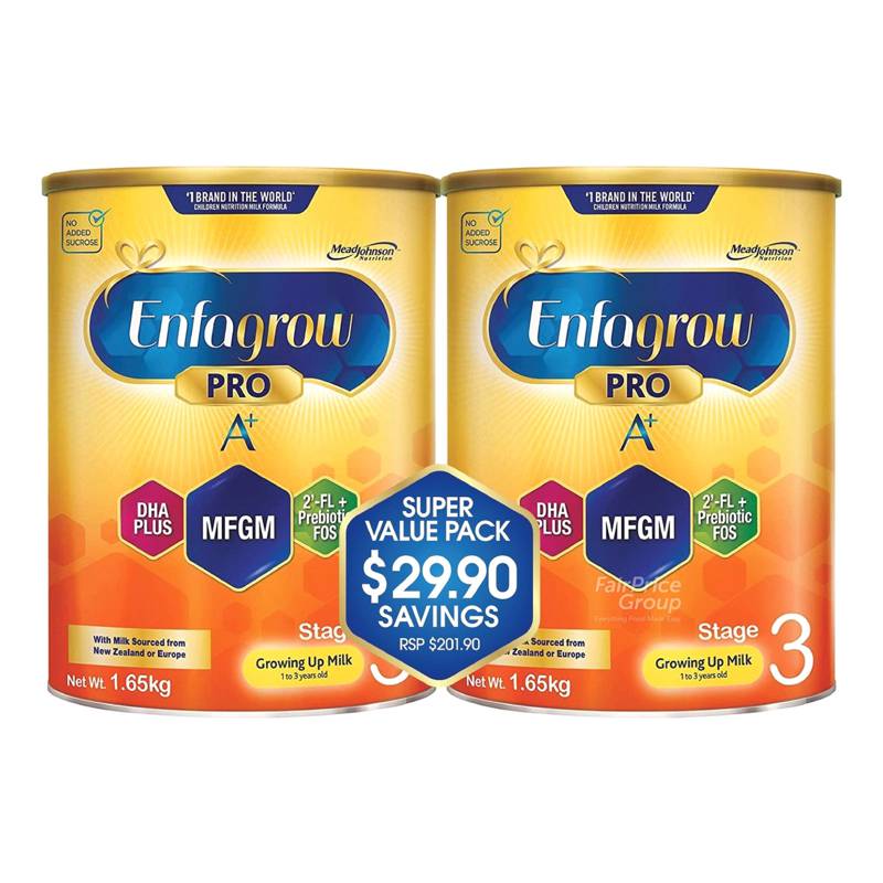 Enfagrow Pro A+ Growing Up Milk Powder Formula Stage 3 (Twin Pack