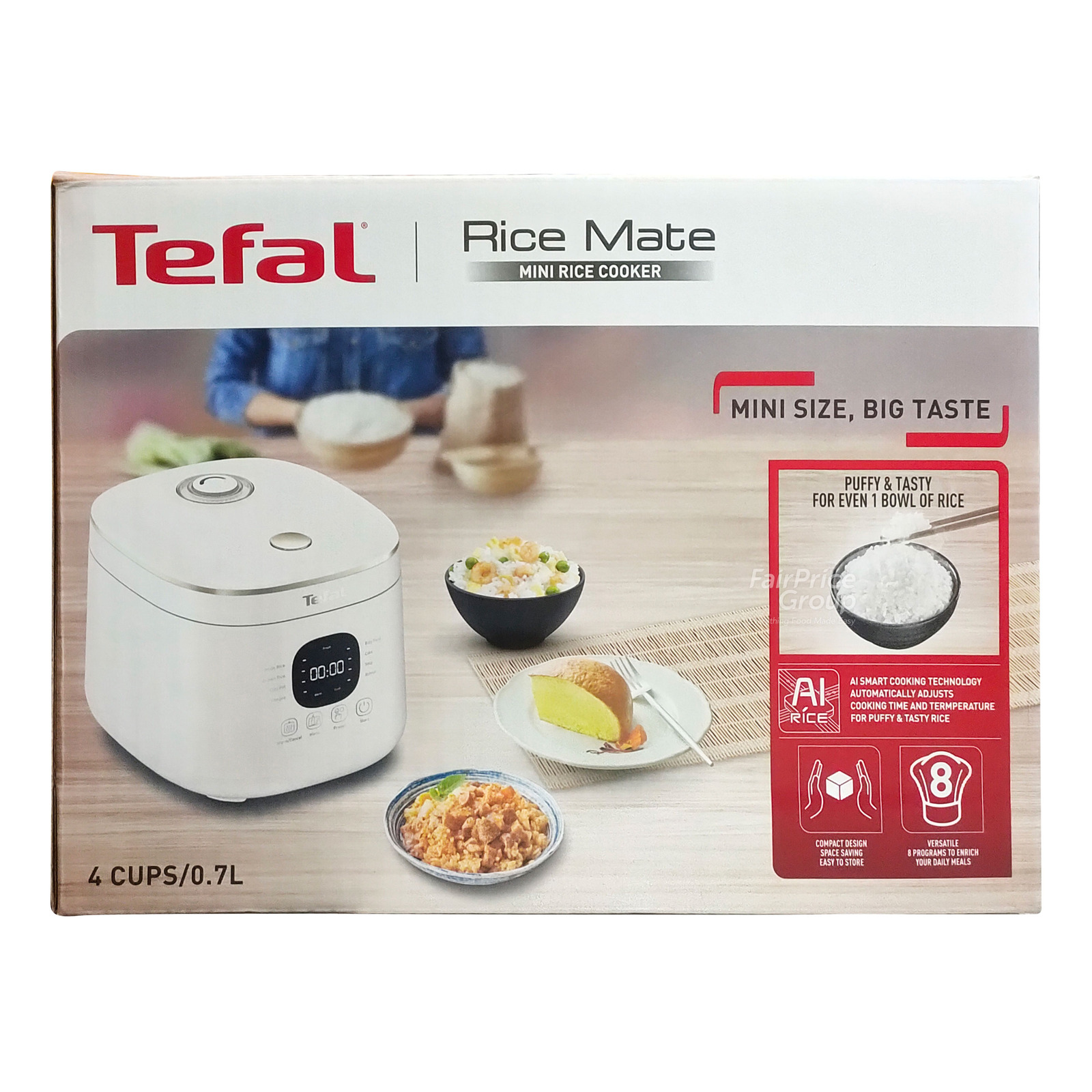 Tefal 0.7L Rice Cooker RK5151 NTUC FairPrice