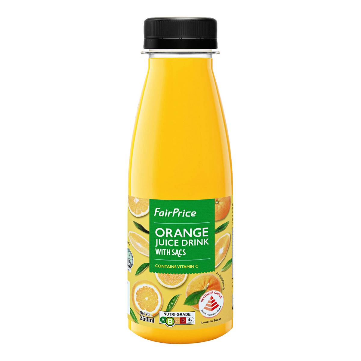 Fairprice Orange Juice Drink with Sacs NTUC FairPrice