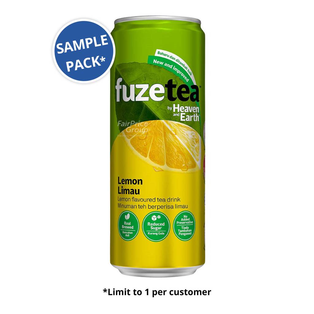 (Sample) Fuze Tea by Heaven&Earth Lemon Tea NTUC FairPrice
