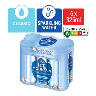 F & N Ice Mountain Sparkling Can Water - Classic F & N Ice Mountain Sparkling Can Water - Classic