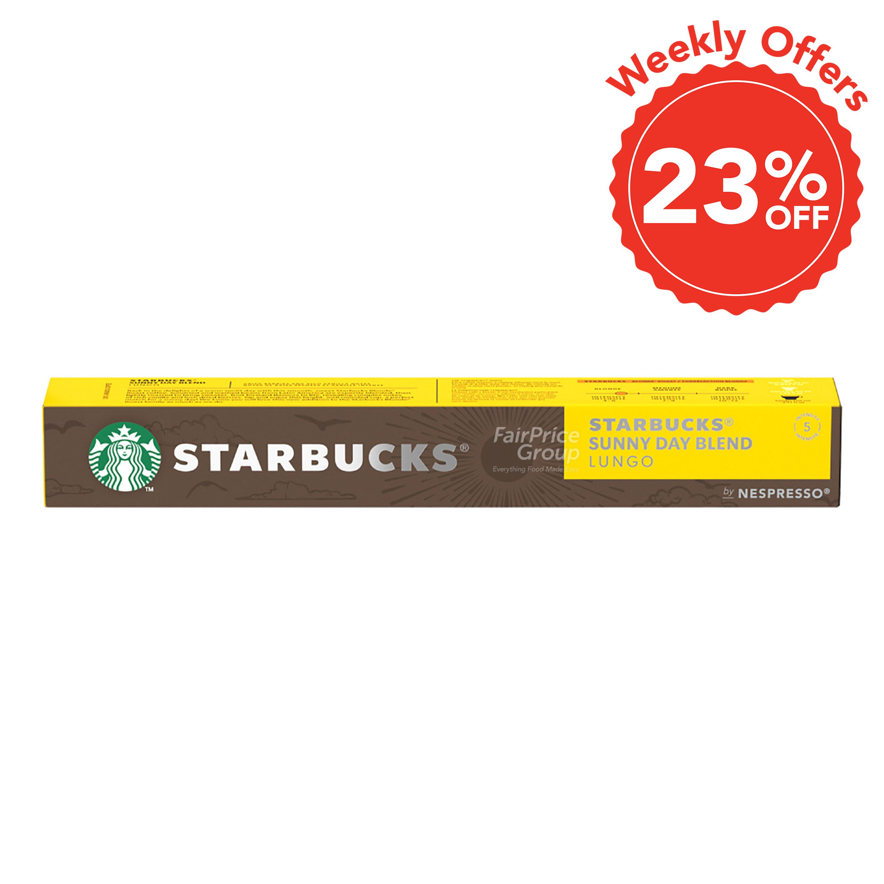 ラスト1点【業務パック】総CBN18,000mg CBNオリジナルハーブ 60g Starbucks Nespresso Capsule - Sunny Day Blend | NTUC FairPrice