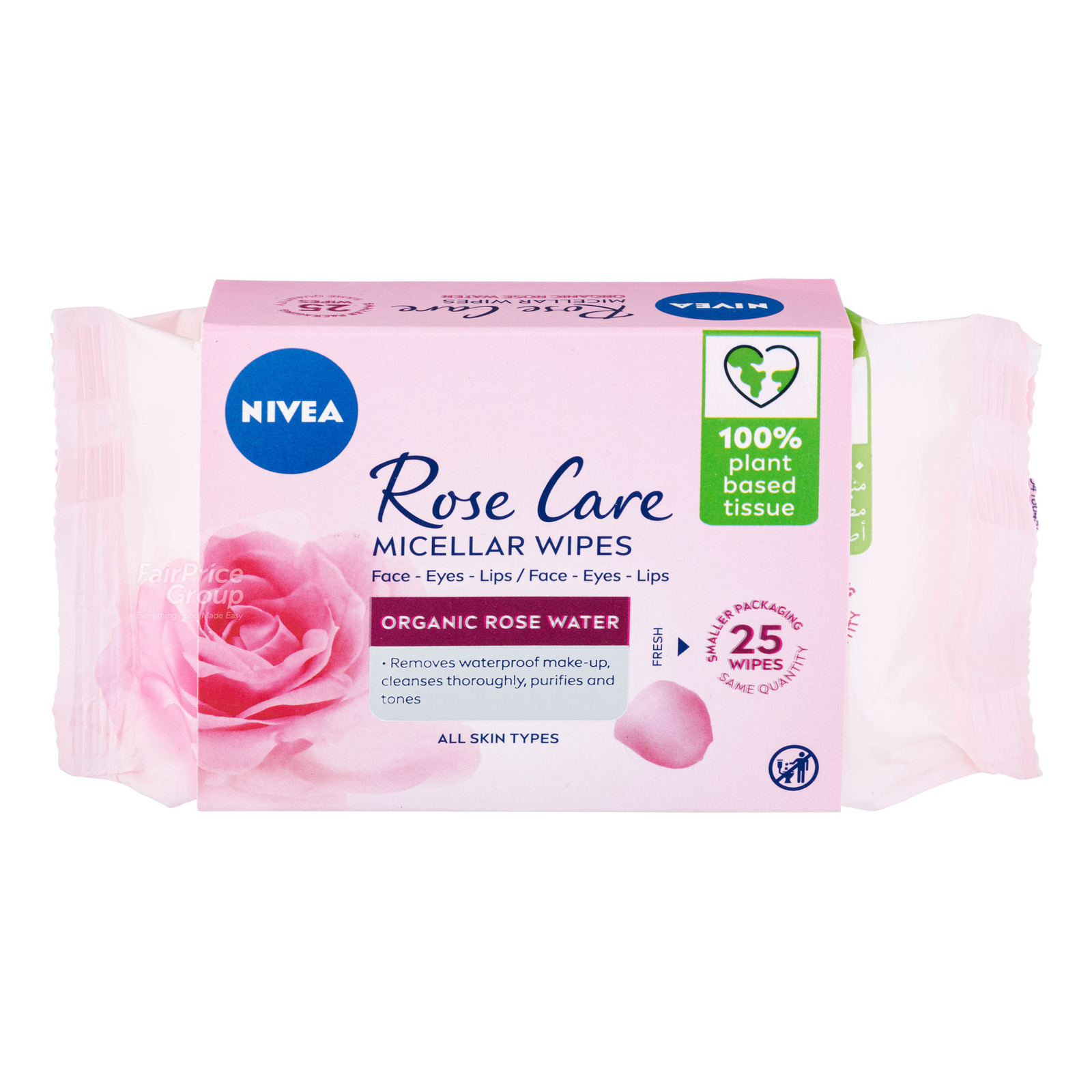 Nivea Rose Care Micellar Wipes Rose Water NTUC FairPrice