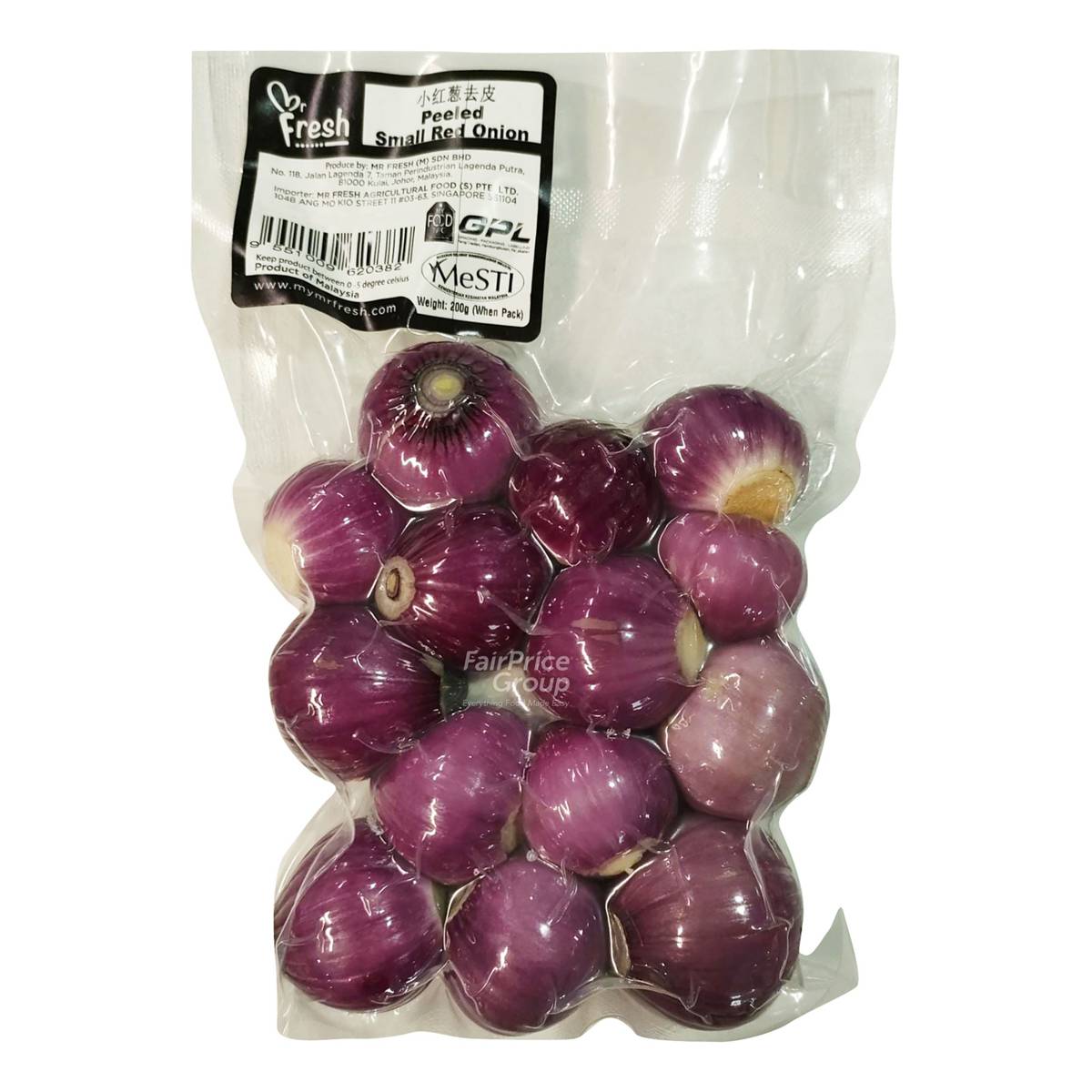Mr Fresh Peeled Small Red Onion NTUC FairPrice