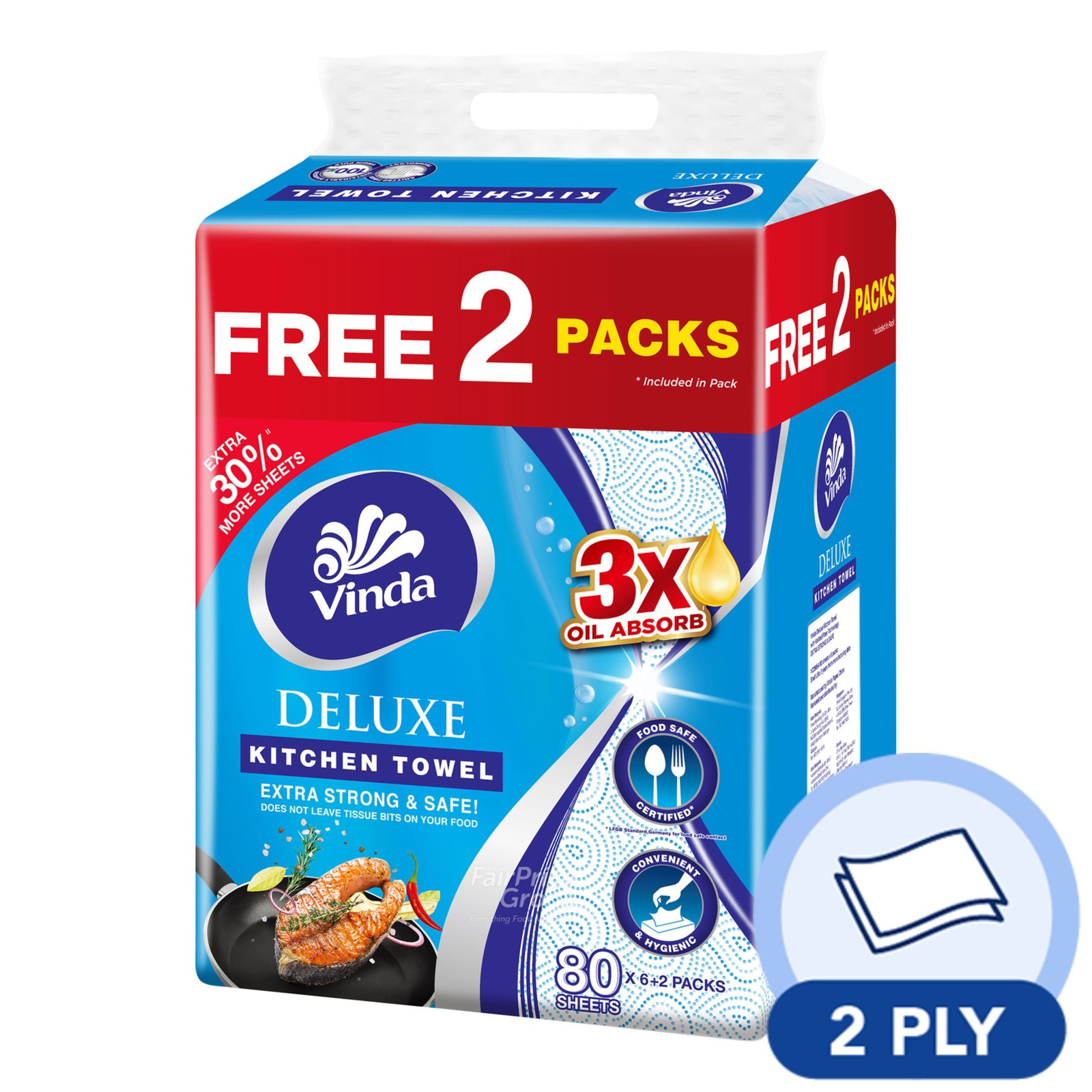 Vinda Deluxe Kitchen Towel NTUC FairPrice