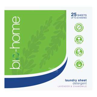 Bio-Home Laundry Sheet Detergent - Lavender & Chamomile