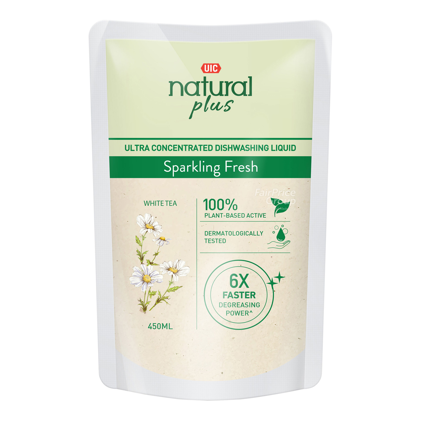 UIC Natural Plus Dishwashing Liquid Refill - Sparkling Fresh