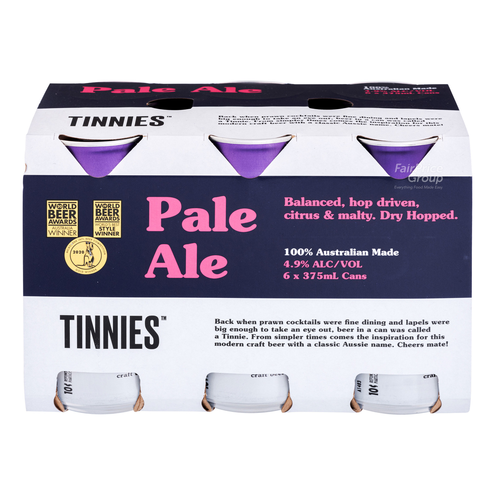 Coles Tinnies Beer Can Pale Ale NTUC FairPrice