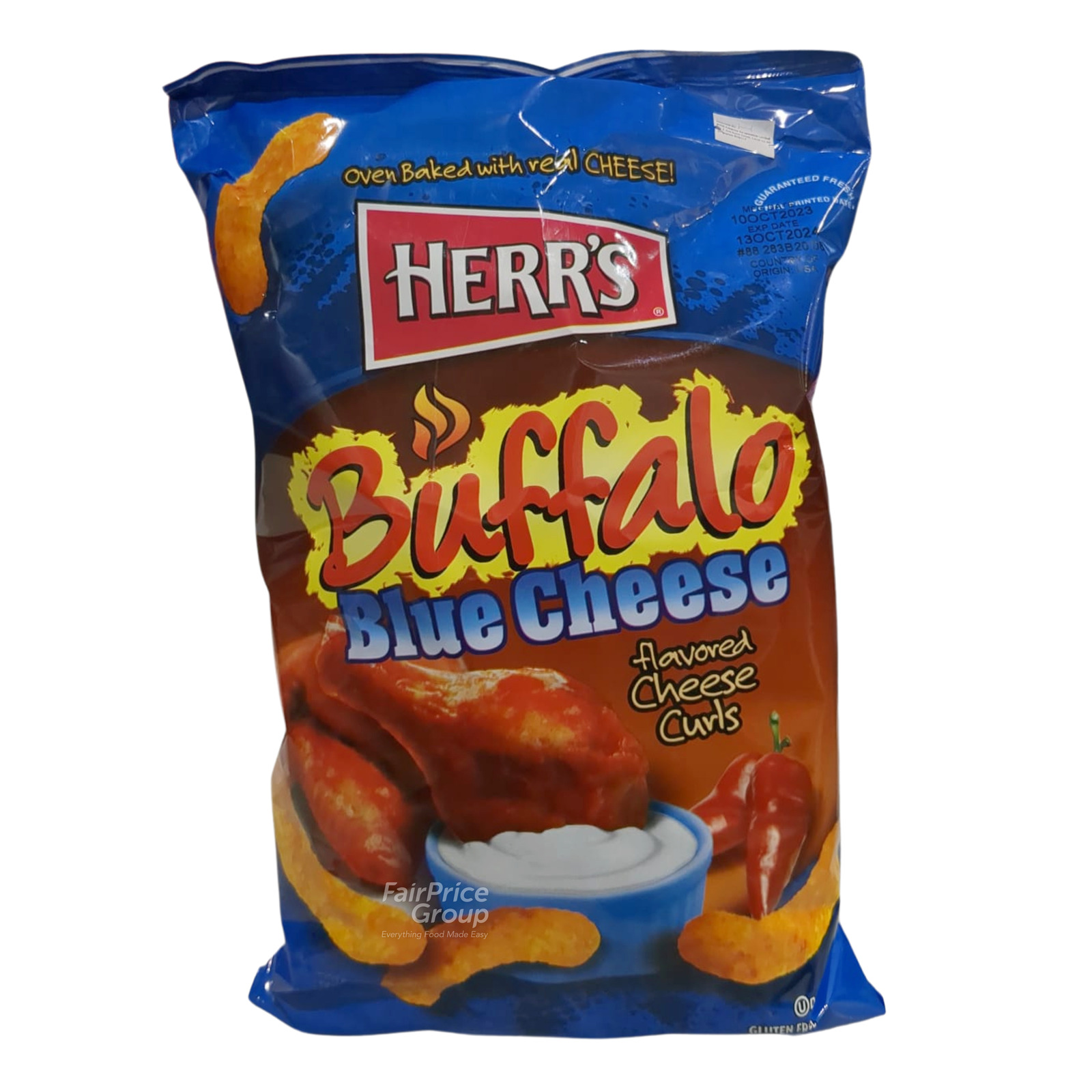 Herr's Cheese Curls - Buffalo Blue | NTUC FairPrice