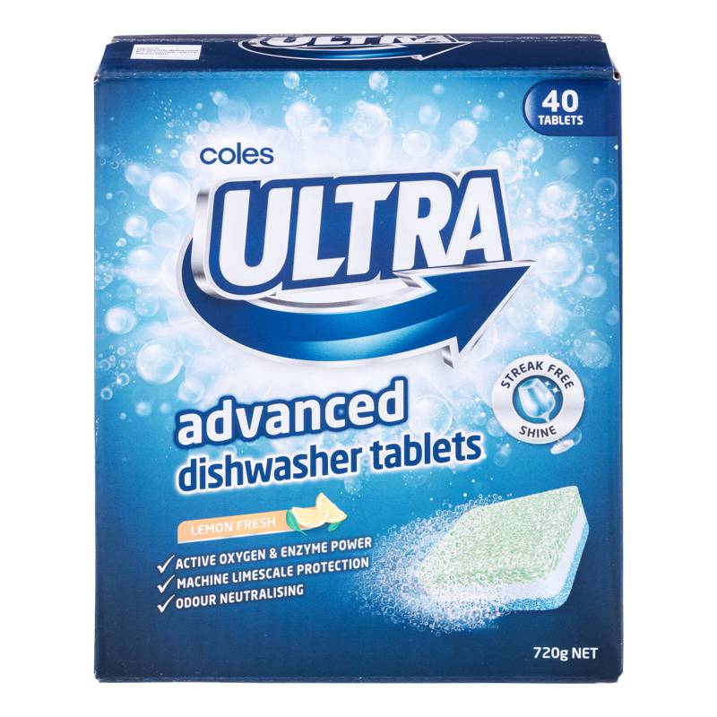 Coles Ultra Advanced Dishwasher Tablets NTUC FairPrice