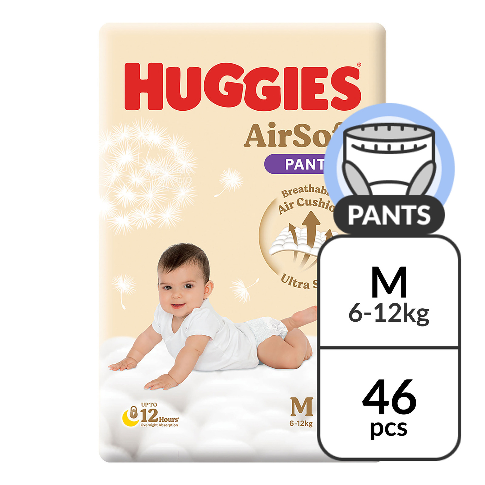 Huggies AirSoft Pants - M (6-12kg)