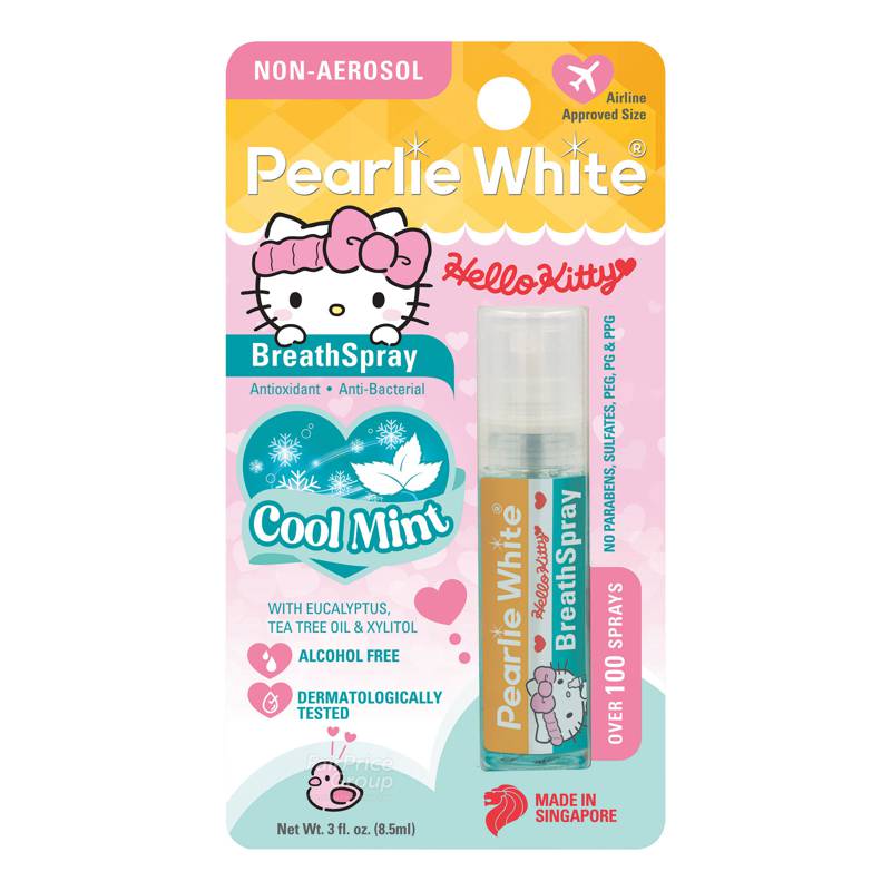 Pearlie White Hello Kitty Breath Spray Cool Mint NTUC FairPrice