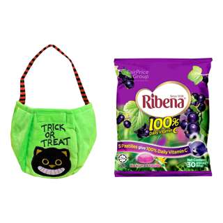 Ribena Blackcurrant Pastilles (Sharing Pack) + Halloween Bag