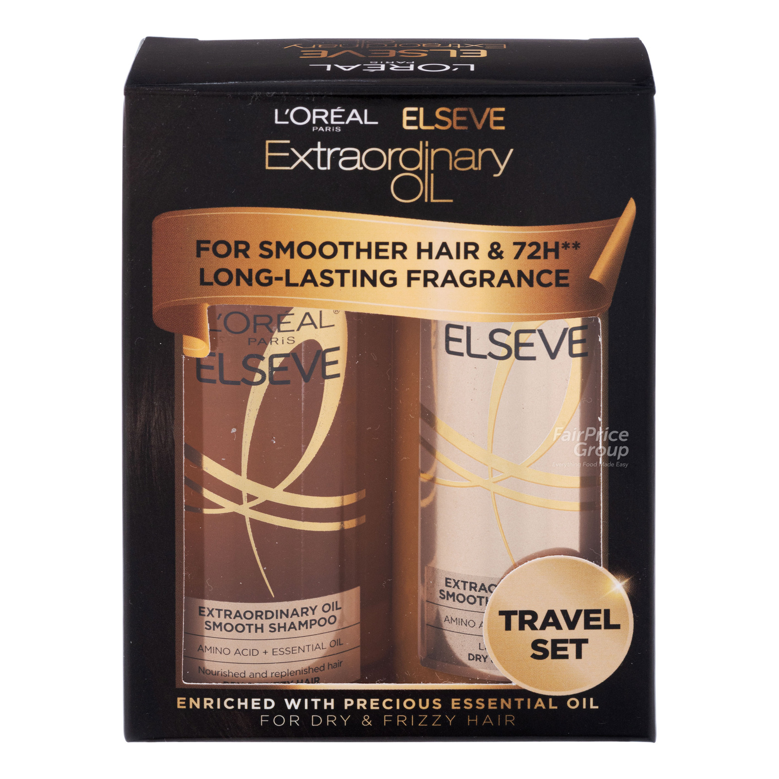 L'Oreal Paris Extraordinary Oil Shampoo + Conditioner - Travel Set ...