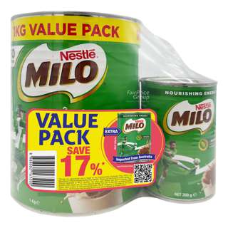 Milo Chocolate Malt Drink Powder with Milk - Australian Recipe