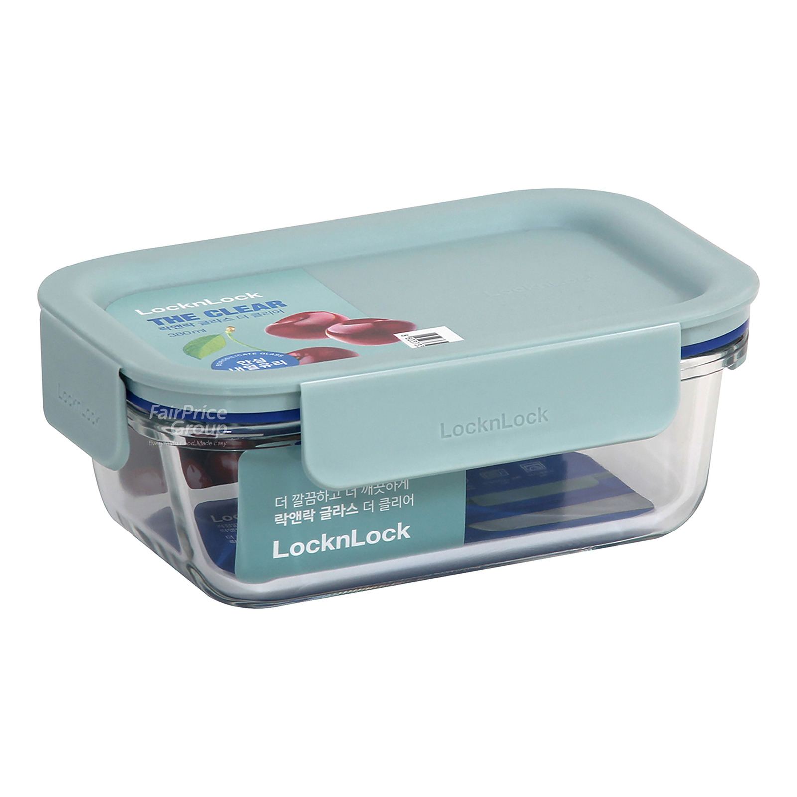 Lock & Lock Clear Glass Container 380ml (LNG-422) | NTUC FairPrice