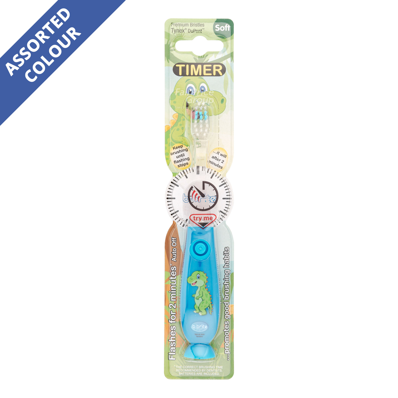 B-Brite Flashing Toothbrush - Dino | NTUC FairPrice