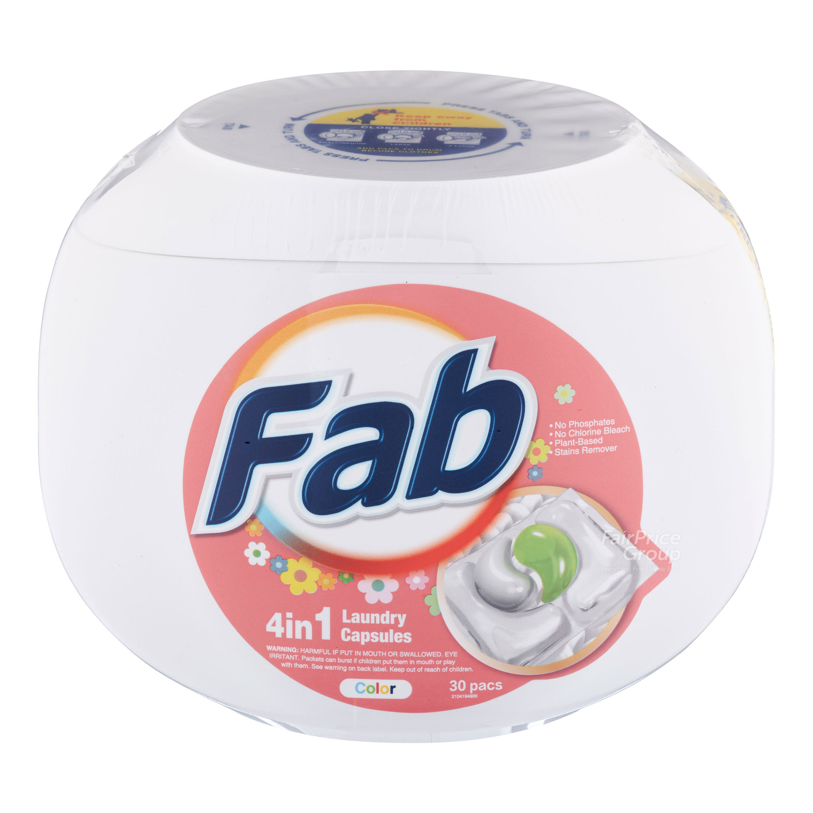 Fab 4 in 1 Laundry Capsules - Color | NTUC FairPrice