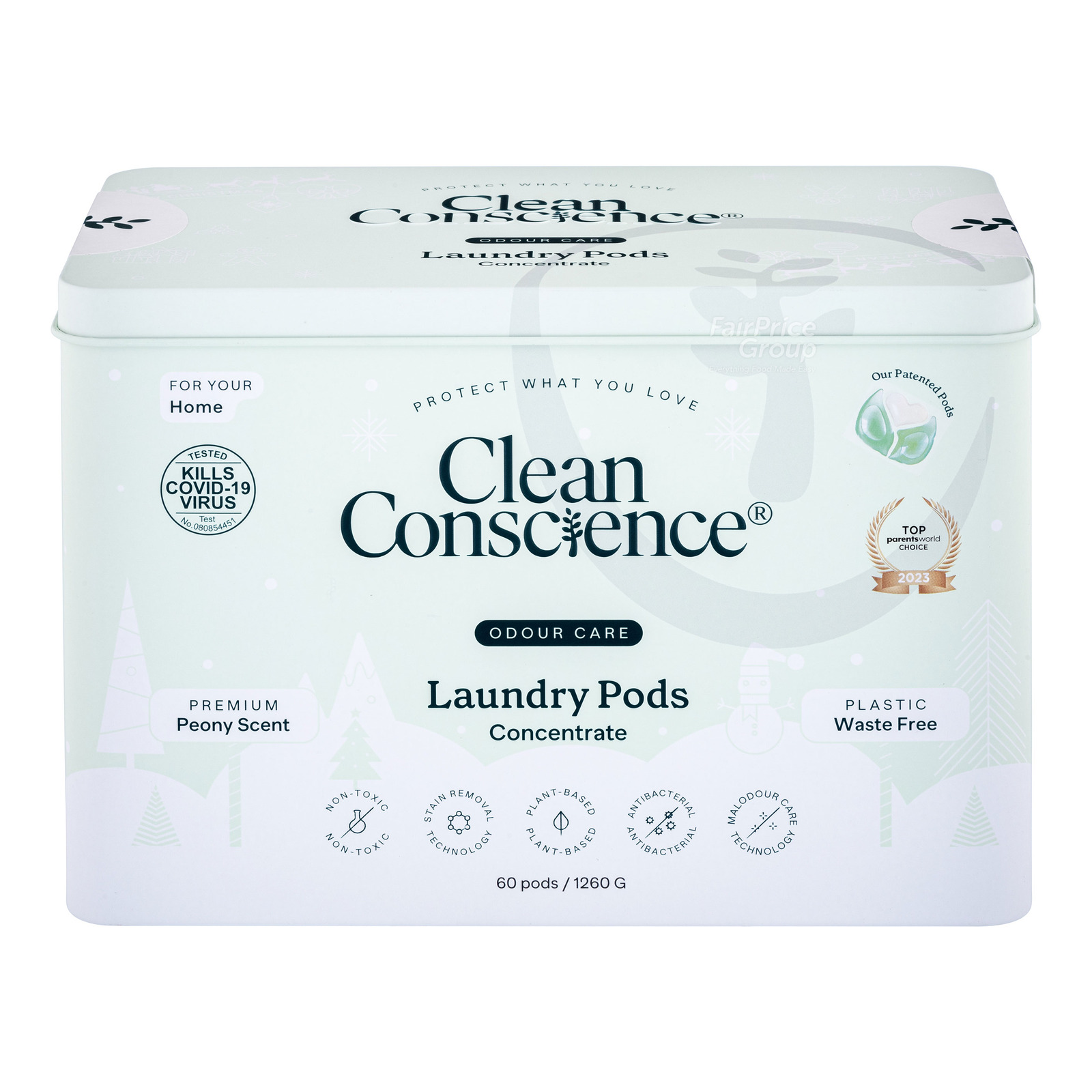Clean Conscience Laundry Pods Odour Care Tincan Peony Scent NTUC