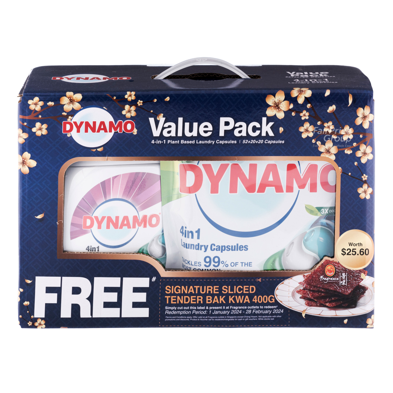Dynamo 4in1 Laundry Capsules - Color Care + 3x Odor Remover