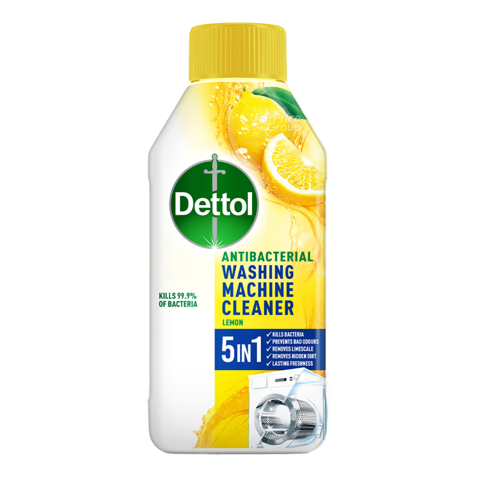 Dettol 5 in 1 Antibacterial Washing Machine Cleaner Lemon NTUC