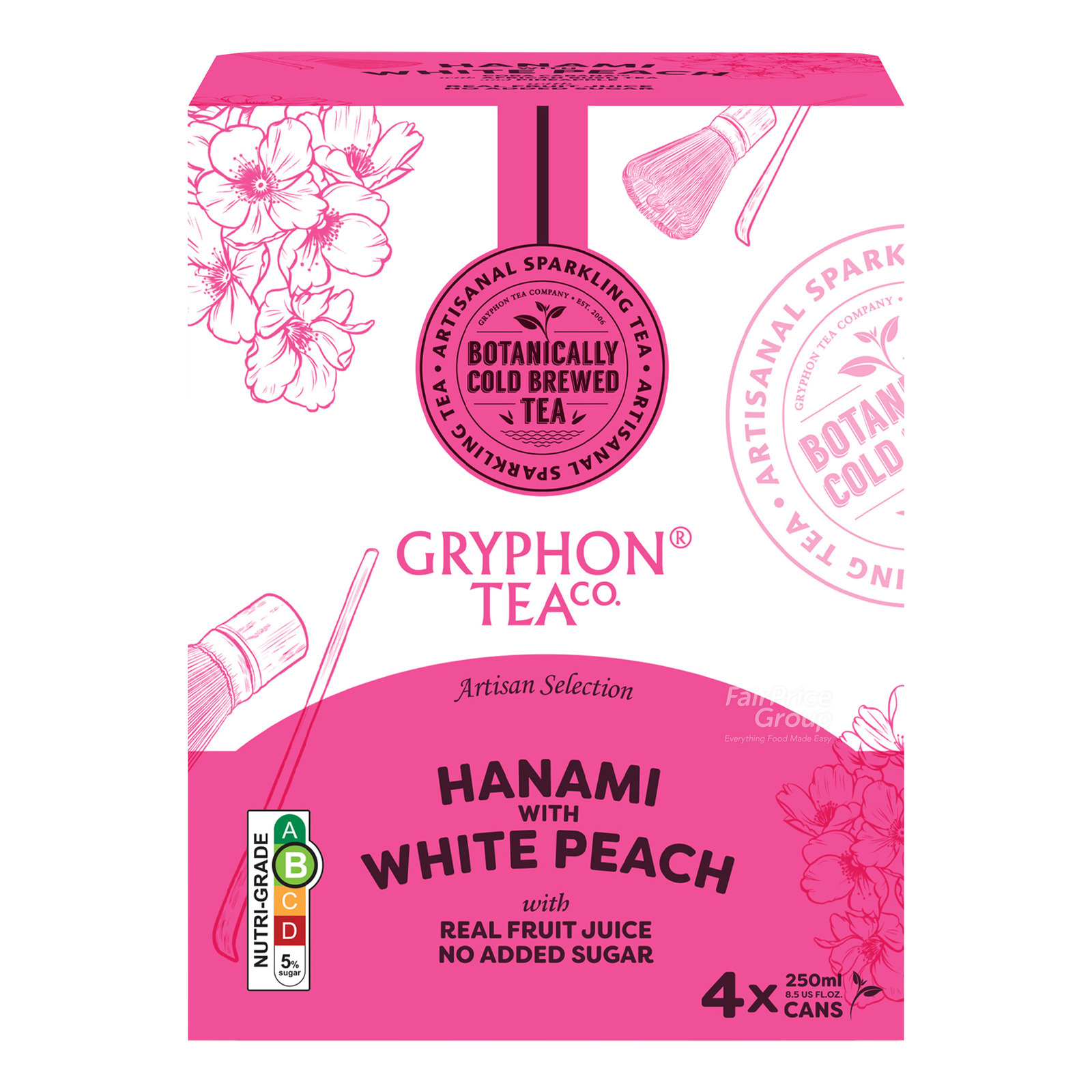 Gryphon Artisan Selection Cold Brew Tea - Hanami with White Peach ...