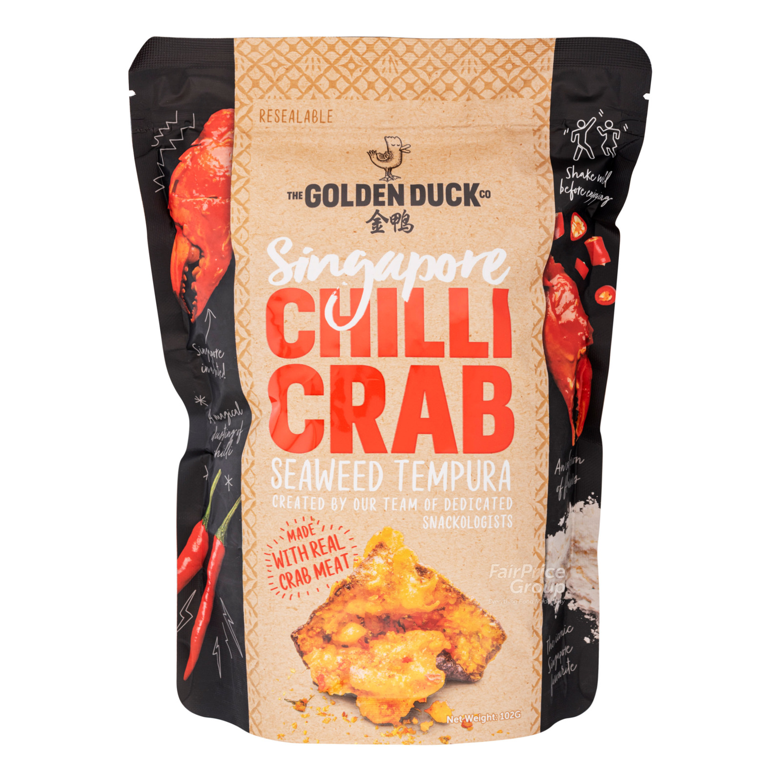 The Golden Duck Co. Gourmet Seaweed Tempura Chilli Crab NTUC FairPrice