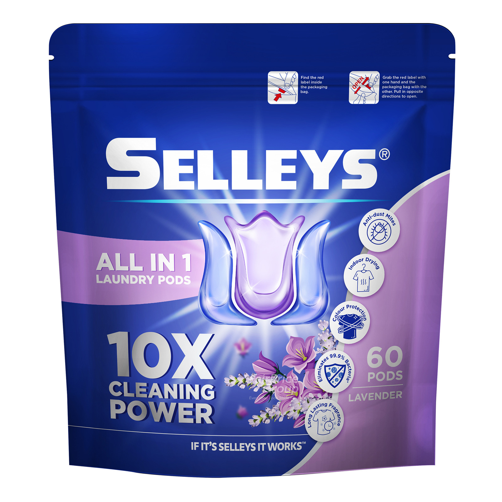 Selleys All in 1 Laundry Pods Refill Lavender NTUC FairPrice
