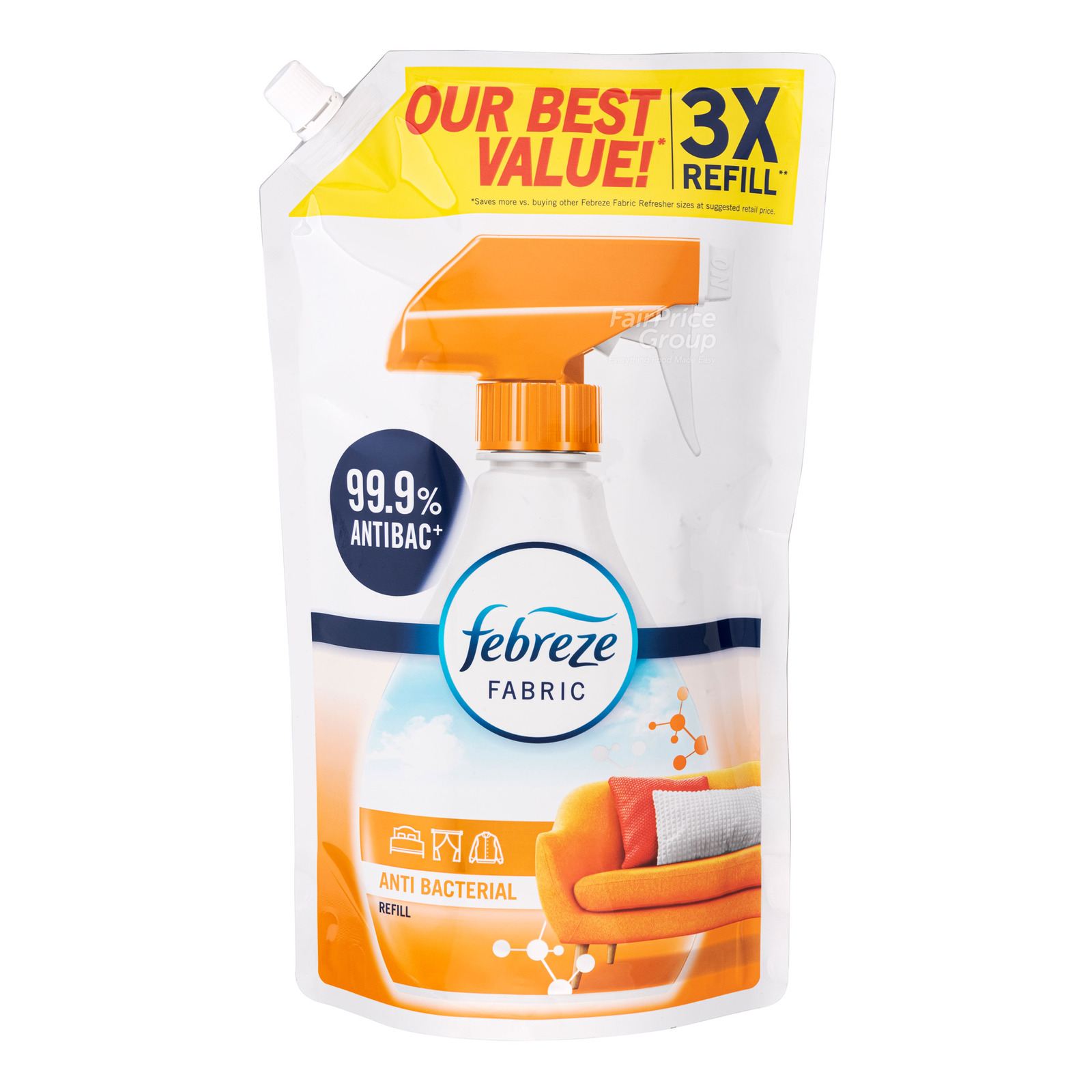 Febreze Fabric Refresher Refill Anti Bacterial NTUC FairPrice
