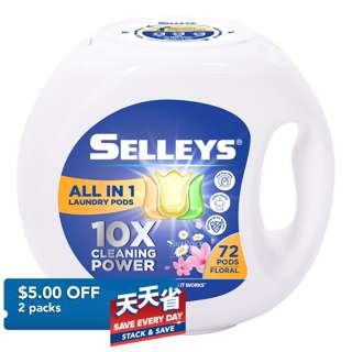 Selleys All in 1 Laundry Pods Tubs - Floral