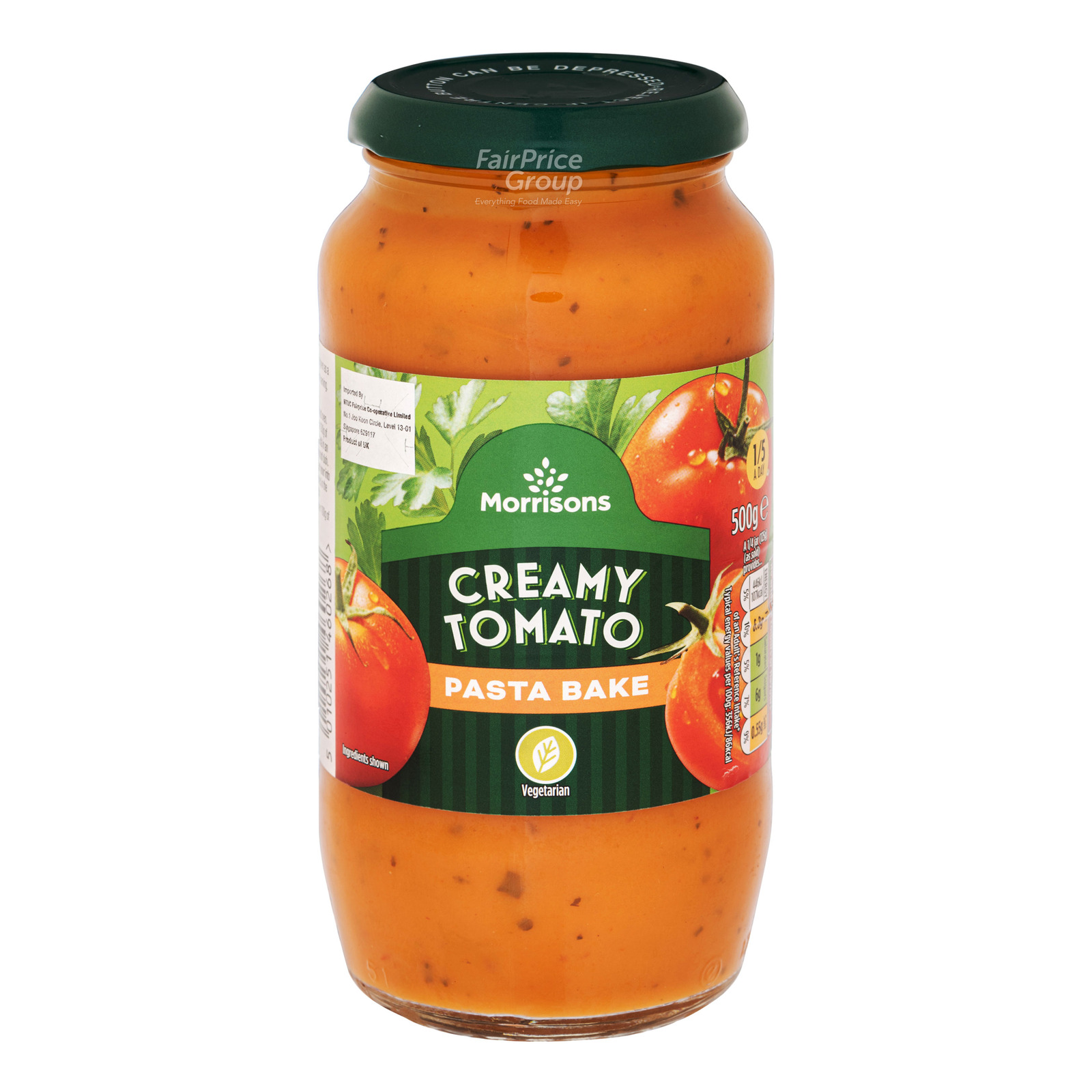 Morrisons Pasta Sauce Creamy Tomato Pasta Bake NTUC FairPrice