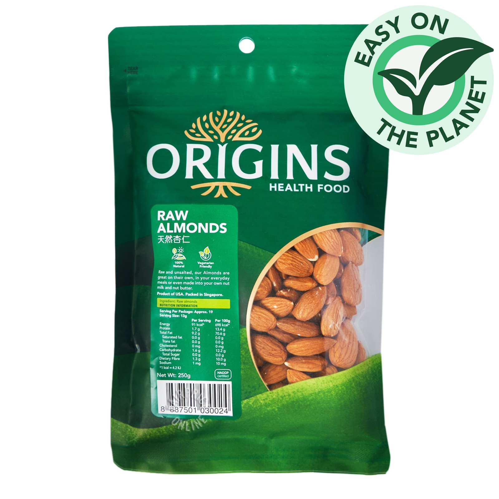 Origins Healthfood Raw Almonds