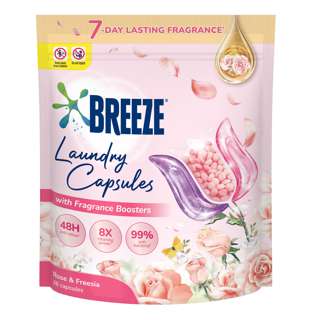 Breeze Laundry Capsules - Rose & Freesia Breeze Laundry Capsules - Rose & Freesia