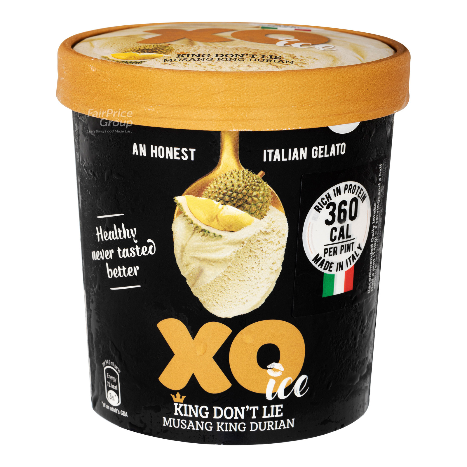XO Ice Gelato Ice Cream - Musang King Durian | NTUC FairPrice