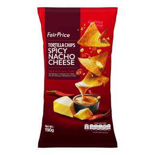 Fairprice Tortilla Chips - Spicy Nacho Cheese