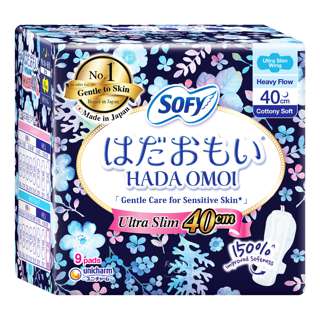 Sofy Hadaomoi Night Ultra Slim Wing Pads - Heavy (40cm)