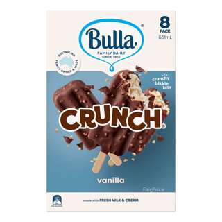 Bulla Crunch Ice Cream Sticks - Vanilla