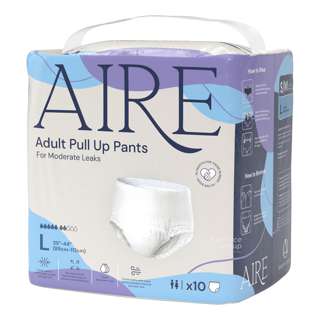 AIRE Adult Pull Up Diaper Pants (Super Soft Absorbent) - L
