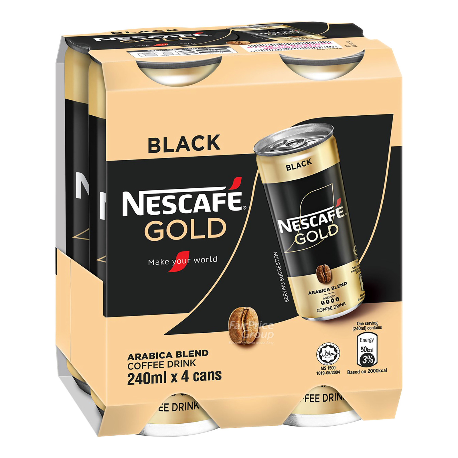 Nescafe Coffee Can Drink - Gold Black | NTUC FairPrice