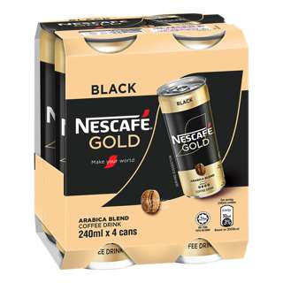 Nescafe Coffee Can Drink - Gold Black