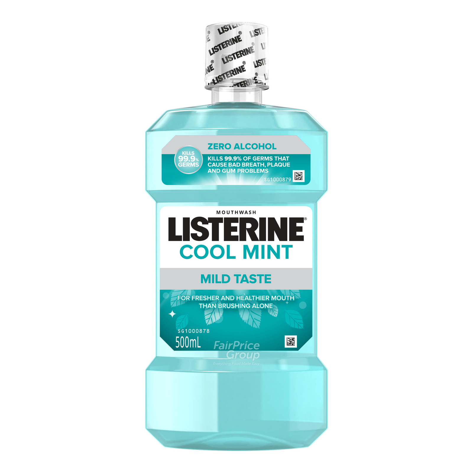 thumbnail image 2 of Listerine Zero Alcohol Mouthwash – Cool Mint, 1 Liter – Alcohol-Free Oral Rinse 2 of 6