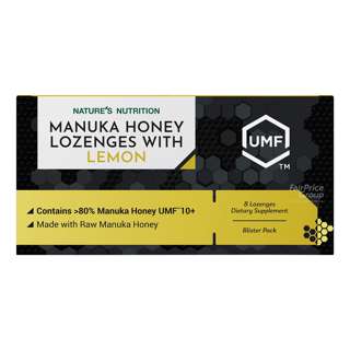 Nature's Nutrition Manuka Lozenges UMF 10+ with Lemon
