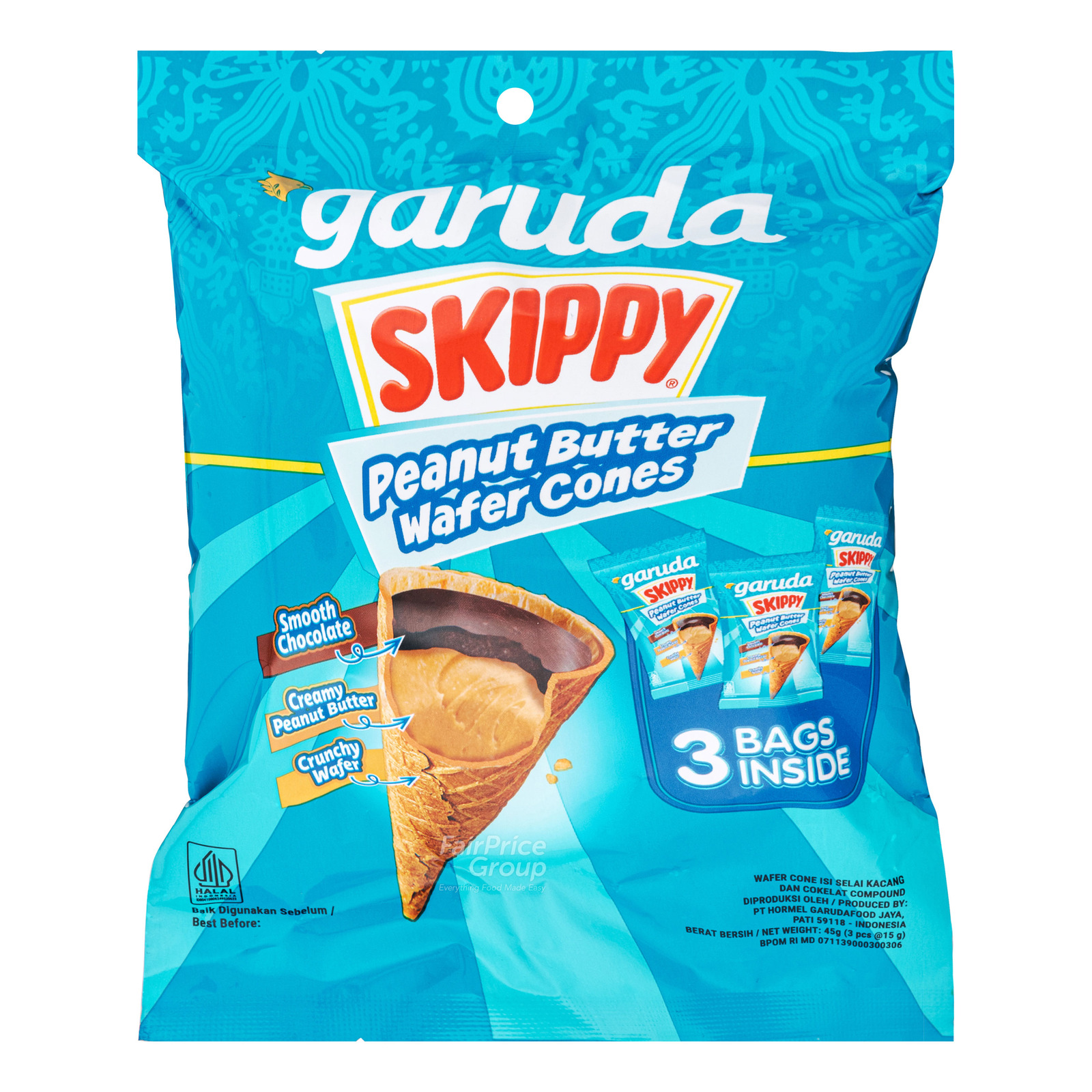 Skippy Garuda Wafer Cone - Peanut Butter