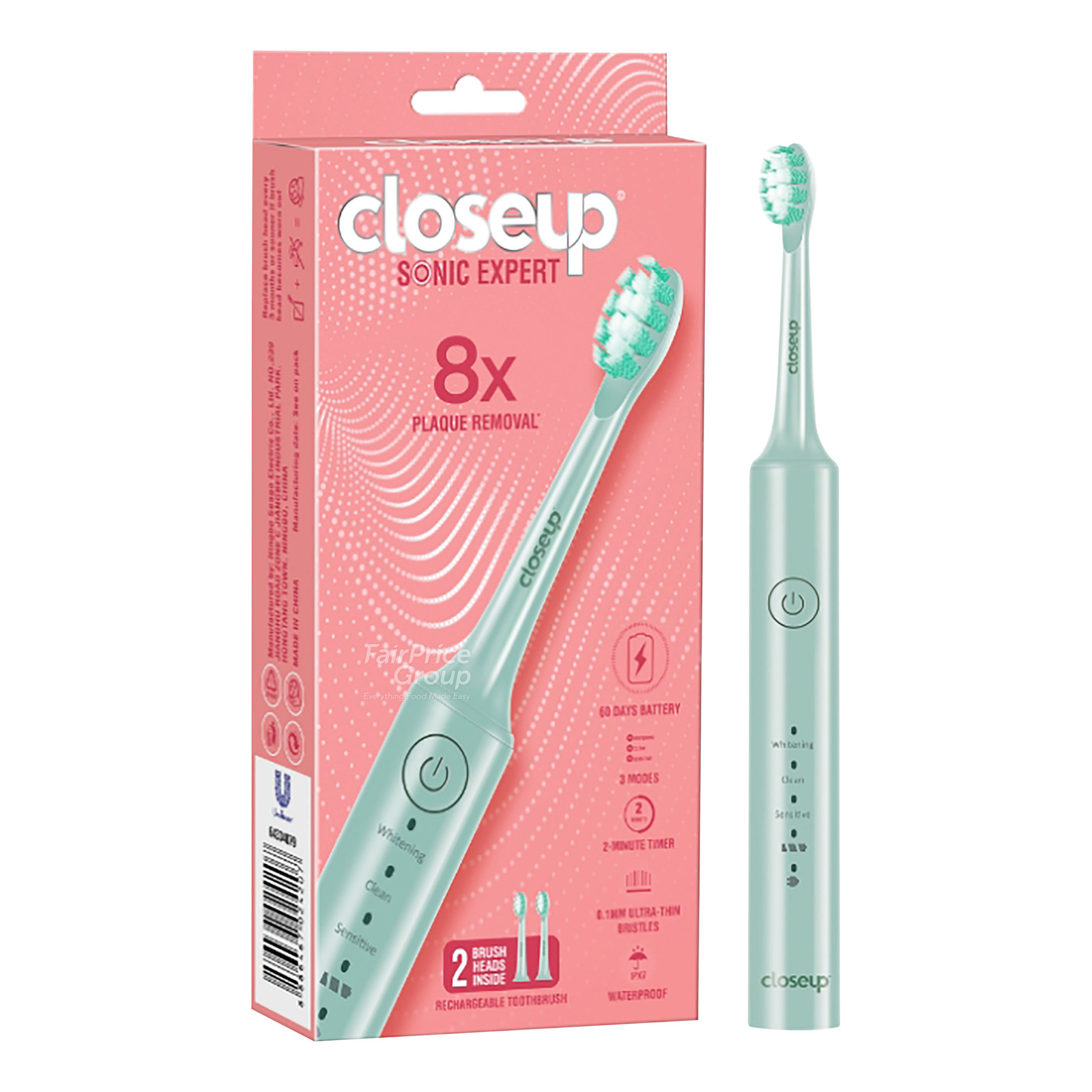 Close Up Sonic Expert Electric Toothbrush - Green | NTUC FairPrice